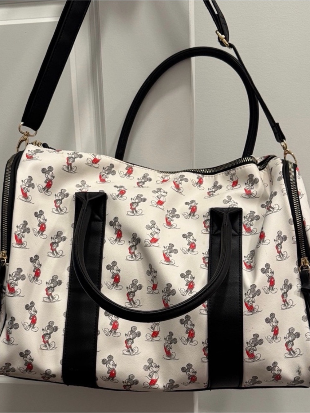 Disney Mickey Mouse duffle weekender travel overnight bag